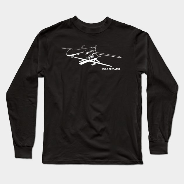 MQ-1 Predator UAV Long Sleeve T-Shirt by Arassa Army